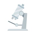 Microscope. Scientific equipment of laboratory. Study of microcosm Royalty Free Stock Photo