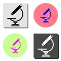 Microscope. flat vector icon Royalty Free Stock Photo