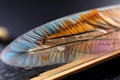 microscope slide with detailed view of insect wing