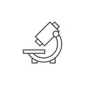 Microscope thin line icon. Linear vector symbol