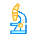 Microscope tool color icon vector illustration sign