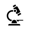Microscope vector, Back to school solid design icon