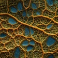 A microscope view of intricate cellular structures in a leaf, revealing the wonders of plant biology2