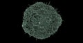 Microscope view of virus rotating