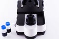 Microscope on White Background