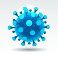Microscopic blue germ