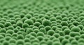 Microscopic green nanoparticles revealing advanced nanotechnology structures and material science discoveries Royalty Free Stock Photo