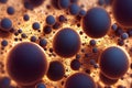 Coronavirus fluid background