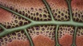 Microscopic image of a leaf with stomata close-up nature detailed structure botanical environment scientific perspective