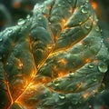 A microscopic journey into the fabric of a leaf