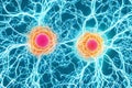 A microscopic look at the intricate neural pathways of the brain