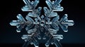 Microscopic Marvel: Snowflake Hexagonal Structures