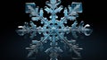 Microscopic Marvel: Snowflake Hexagonal Structures