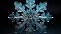 Microscopic Marvel: Snowflake Hexagonal Structures