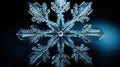 Microscopic Marvel: Snowflake Hexagonal Structures