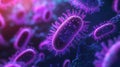Exploring microscopic life forms in vibrant detail under advanced imaging technology in a laboratory setting. Generative AI