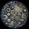Microscopic Patterns Patterns representing elements observed und Royalty Free Stock Photo