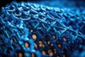 the microscopic structure of a material, seen in nanoscale detail