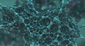 Microscopic Teal Cell Structure Detailed Rendering Royalty Free Stock Photo
