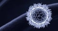 Microscopic view of a complex virus particle structure Royalty Free Stock Photo