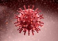 Microscopic view of Coronavirus, a pathogen that attacks the respiratory tract. Covid-19.