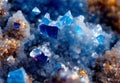 Microscopic view of crystal rocks Royalty Free Stock Photo