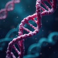 Microscopic view of DNA strands genetic sequencing , cell, biotechnology