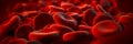 microscopic view of red blood cells present in blood to deliver oxygen to the tissues in the body