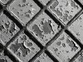 Microscopic view of textured surface pattern Royalty Free Stock Photo