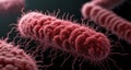 Microscopic view of a virus, a tiny but powerful threat to health Royalty Free Stock Photo