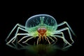 microscopic view of a water flea daphnia in habitat Royalty Free Stock Photo