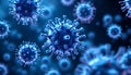 Microscopic Virus Close-up Royalty Free Stock Photo