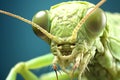 microscopy of grasshopper face, electron microscopy,500x zoom, Generative AI Royalty Free Stock Photo