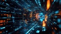 microservices futuristic style api endpoint integration Royalty Free Stock Photo