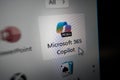 Microsoft 365 Copilot Icon on Computer Screen Windows