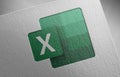 Excel-4 on paper texture Royalty Free Stock Photo