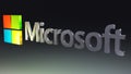 Microsoft logo and font in 3D