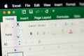 MIcrosoft office excel spreadsheet