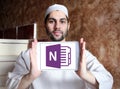 Microsoft office OneNote logo Royalty Free Stock Photo