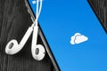 Microsoft OneDrive application icon on Apple iPhone X screen close-up. Microsoft onedrive app icon. Microsoft office OneDrive appl Royalty Free Stock Photo