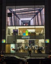 Microsoft store exterior at night