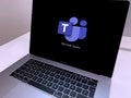 Microsoft Teams is a unified communication and collaboration platform Royalty Free Stock Photo