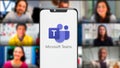 Microsoft Teams is a unified communication Royalty Free Stock Photo