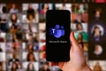 Microsoft Teams is a unified communication and collaboration Royalty Free Stock Photo