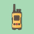 Walkie Talkie Set, Isolated on White Background. Vector Illustration Royalty Free Stock Photo