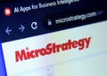 MicroStrategy company logo Royalty Free Stock Photo