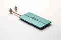 Microstrip Antenna on white background Royalty Free Stock Photo