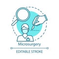 Microsurgery concept icon Royalty Free Stock Photo