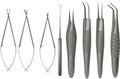 Microsurgery tools set Royalty Free Stock Photo