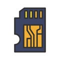 Microtechnology Icon Image. Royalty Free Stock Photo